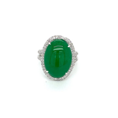 Jade Diamond Ring  CH Collection