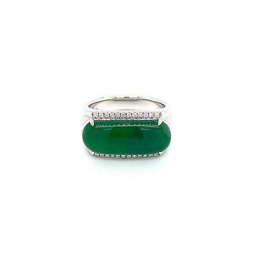 Jade Diamond Ring
