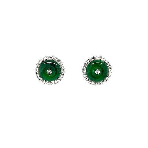 Jade Disc Earrings