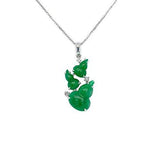 Jade Gourd Pendant and Chain