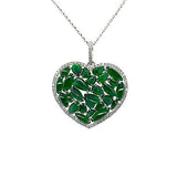 Jade Heart Pendant and Chain