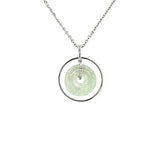 Jade Hoop Pendant and Chain