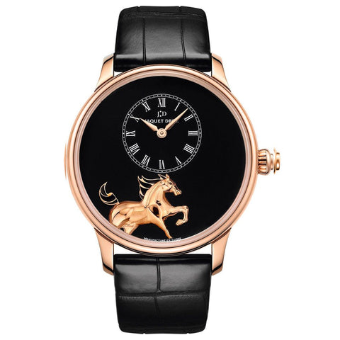 Jaquet Droz Petite Heure Minute Low Relief Horse - J005033201