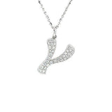 Letter "Y" Diamond Necklace