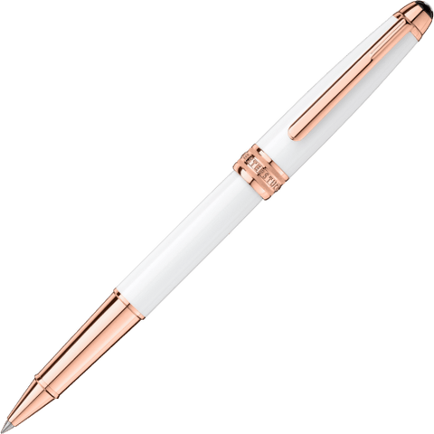 Meisterstück White Solitaire Rose Gold Classique Rollerball