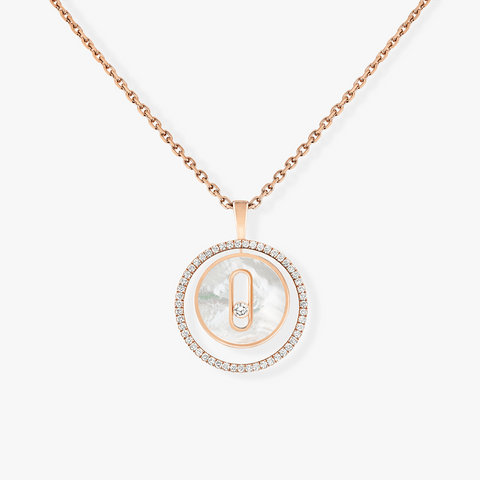 Messika Lucky Move PM White Mother of Pearl Diamond Necklace 11650-PG