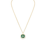 Messika Malachite Lucky Move MM Yellow Gold Diamond Necklace - 10840-YG