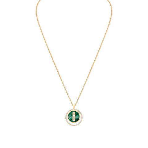 Messika Malachite Lucky Move MM Yellow Gold Diamond Necklace - 10840-YG