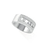 Messika Move Noa GM White Gold Pavé Diamond Ring - 10102-WG