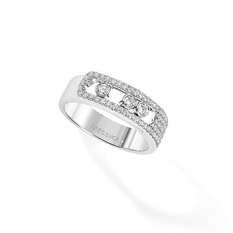 Messika Move Noa White Gold Pavé Diamond Ring - 06129-WG