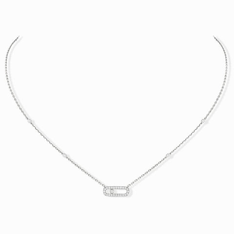 Messika Move Uno White Gold Diamond Necklace - 04708-WG