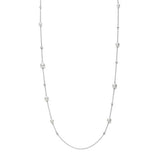 Mikimoto Akoya Cultured Pearl and Diamond Station Necklace