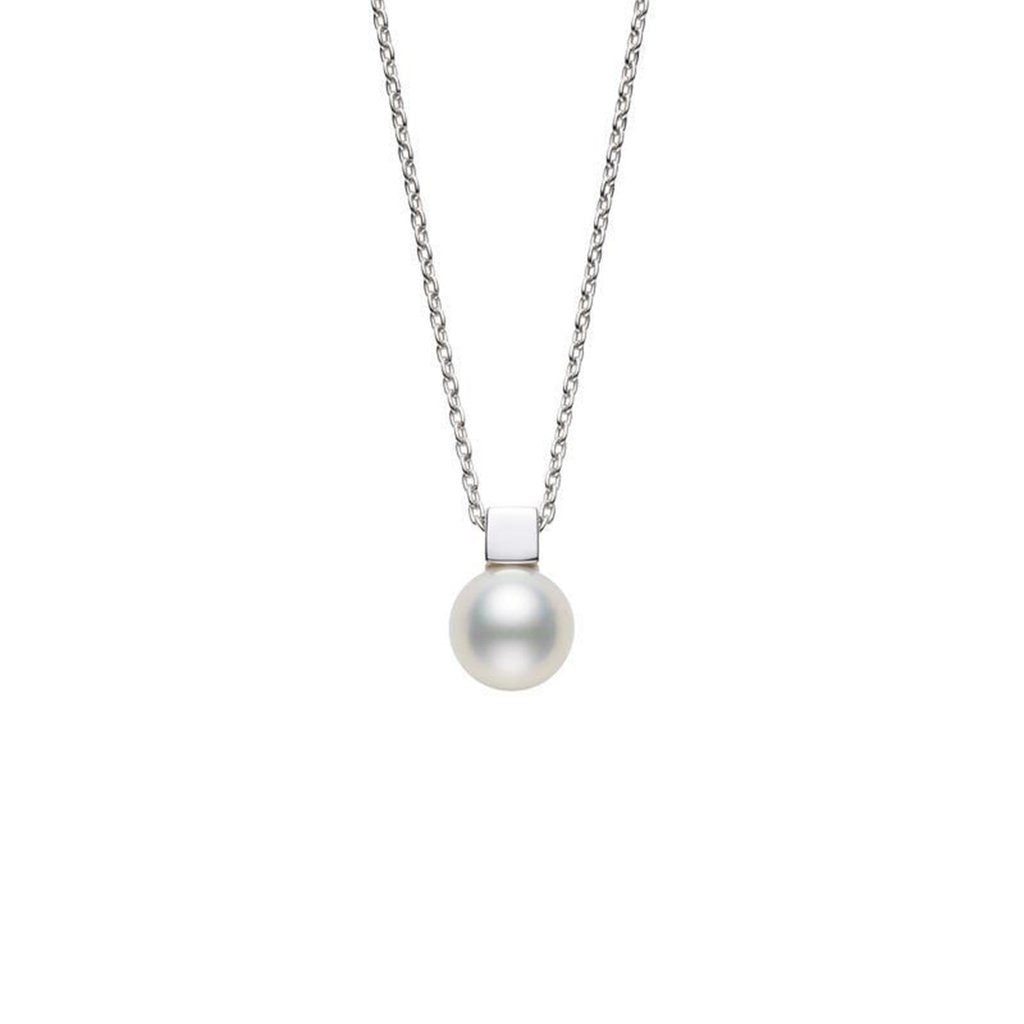Mikimoto Akoya Cultured Pearl Pendant in 18K White Gold  Mikimoto
