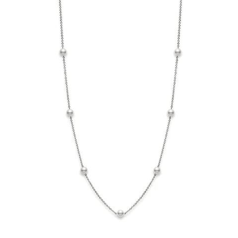Mikimoto Akoya Cultured Pearl Station Necklace