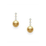 Mikimoto Golden South Sea Cultured Pearl Earrings