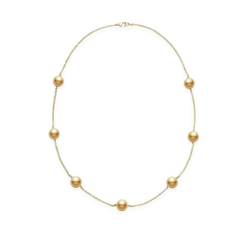 Mikimoto Golden South Sea Cultured Pearl Necklace