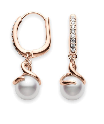 Mikimoto Twist Akoya Cultured Pearl Earrings