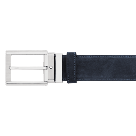 Montblanc Black/Blue 35 mm Reversible Leather Belt