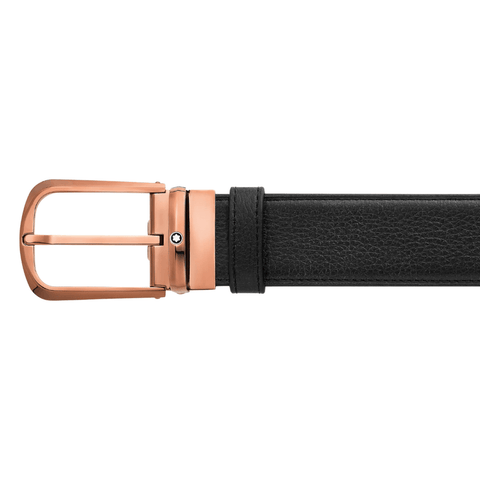 Montblanc Black/brown 35 mm reversible leather belt