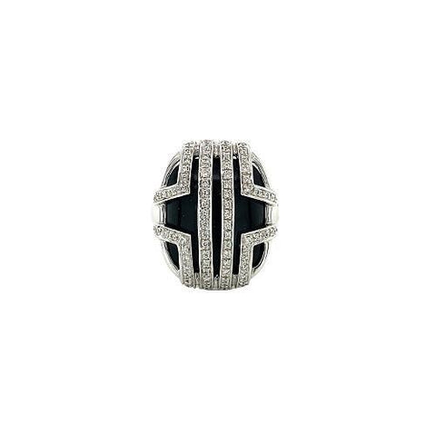 Onyx Diamond Ring