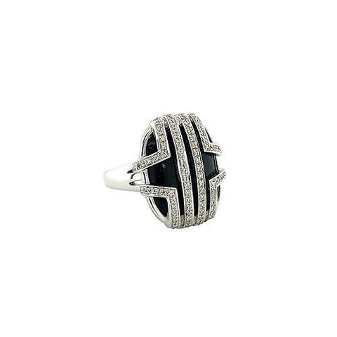 Onyx Diamond Ring