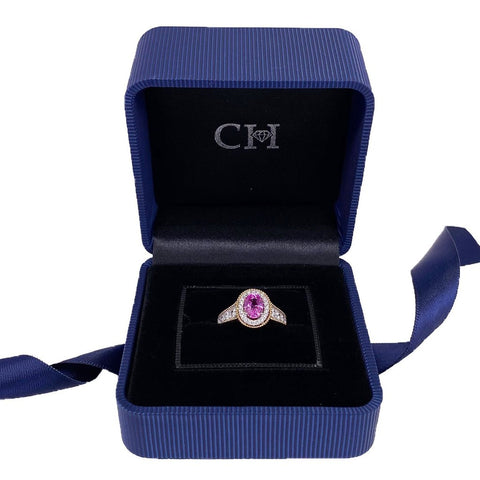 Pink Sapphire Diamond Ring  CH Collection