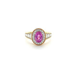 Pink Sapphire Diamond Ring  CH Collection