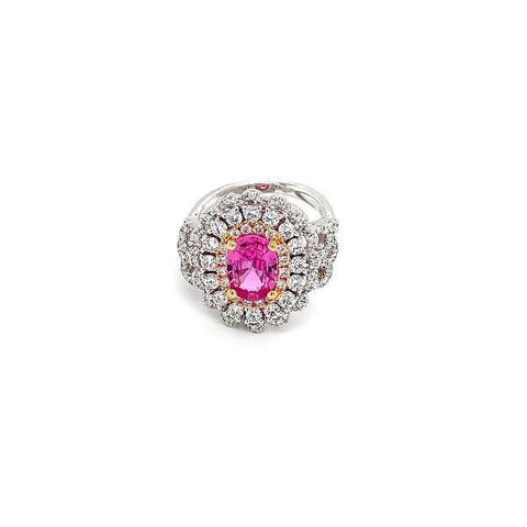 Pink Sapphire Diamond Ring  CH Collection