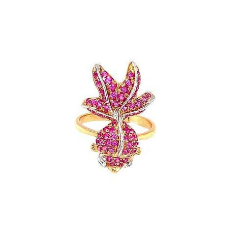 Pink Sapphire Fish Ring