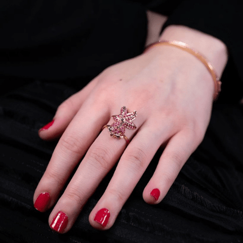 Pink Sapphire Fish Ring