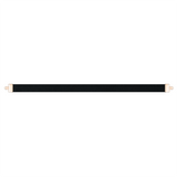 Qeelin Black Leather Bracelet Strap