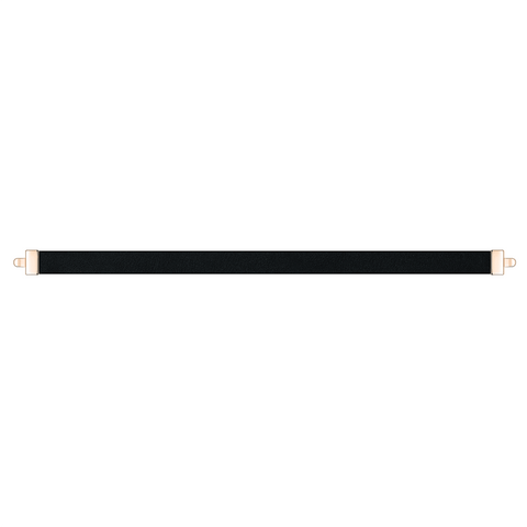 Qeelin Black Leather Bracelet Strap