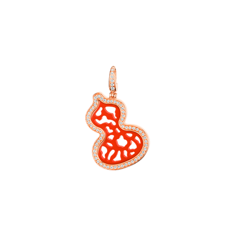 Qeelin Wulu Red Agate Pendant
