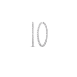 Roberto Coin Perfect Diamond Hoops Outside/Inside 46mm Hoop Earrings