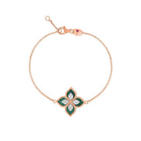 Roberto Coin Princess Flower Malachite Bracelet