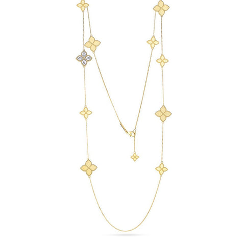 Roberto Coin Princess Flower Station Necklace