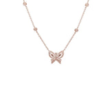 Rose Gold Diamond Necklace  CH Collection