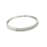 Round Diamond Halo Bangle