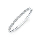 Round Diamond Halo Bangle  CH Collection