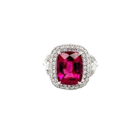 Rubellite Diamond Ring  CH Collection