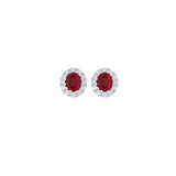 Ruby Diamond Earrings