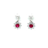 Ruby Diamond Earrings  CH Collection