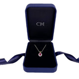 Ruby Diamond Pendant and Chain