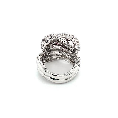 Ruby Diamond Snake Ring  CH Collection