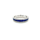 Sapphire Diamond Band