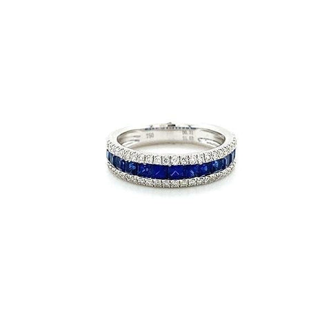 Sapphire Diamond Band