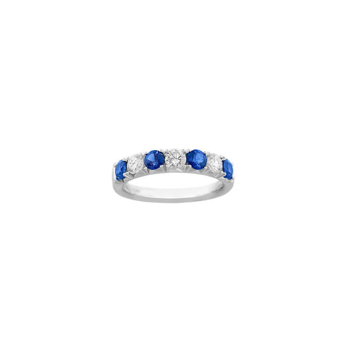 Sapphire Diamond Band
