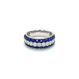 Sapphire Diamond Band