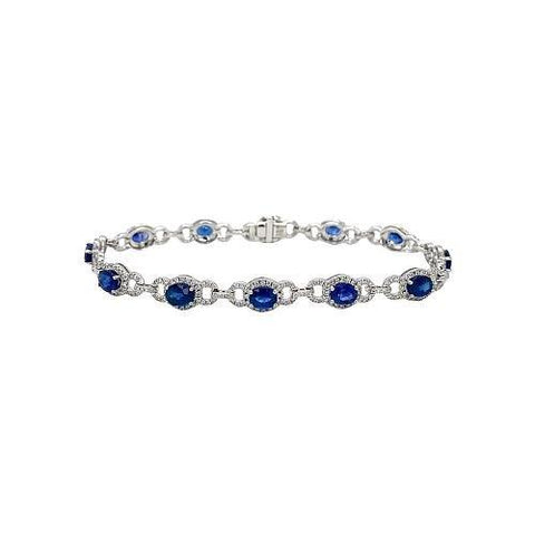 Sapphire Diamond Bracelet