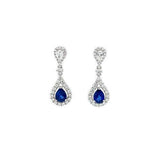 Sapphire Diamond Earrings